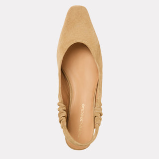 Andre Assous Odeya suede slingback heel in Sand - view 3
