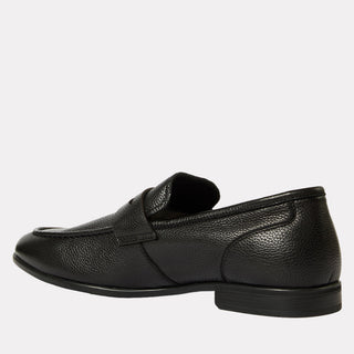 Andre Assous Thomas leather loafer in Black - back