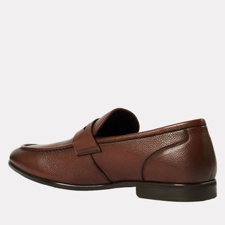 Andre Assous Thomas leather loafer in Cognac - back