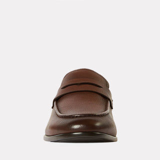 Andre Assous Thomas leather loafer in Cognac - top