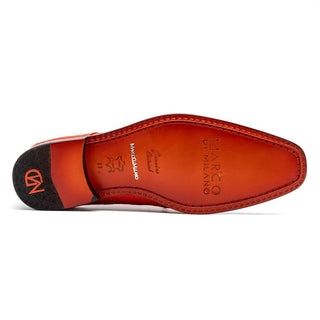 Marco Di Milano Andretti Men's Shoes Orange Exotic Ostrich Leg Derby (MDM1181)