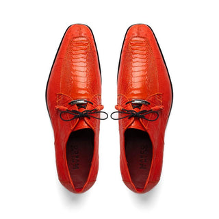 Marco Di Milano Andretti Men's Shoes Orange Exotic Ostrich Leg Derby (MDM1181)