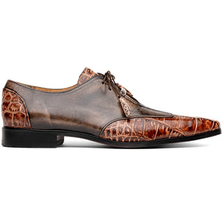 Marco Di Milano Anzio Rustic Orix Exotic Alligator /  Calfskin Leather Derby (MDM1037)