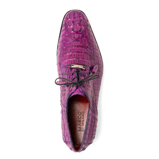 Marco Di Milano Apricena Men's Shoes Genuine Purple Caiman Crocodile Derby (MDM1092)
