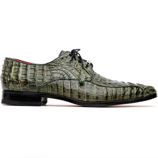 Marco Di Milano Apricena Men's Shoes Genuine Woodgreen Caiman Crocodile Derby (MDM1092)