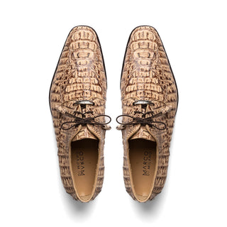Marco Di Milano Apricena Men's Shoes Genuine Rustic Orix Caiman Crocodile Derby (MDM1092)