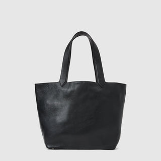 Aquatalia Ari leather tote bag in Black - front