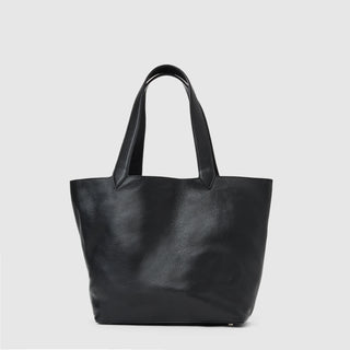 Aquatalia Ari leather tote bag in Black - side