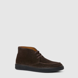 Aquatalia Bronte dark brown suede chukka boot - view 2