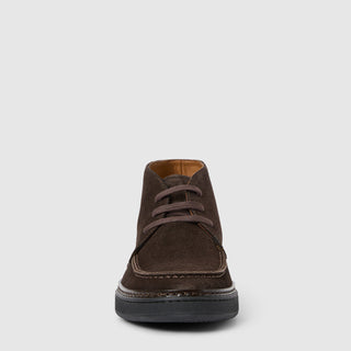 Aquatalia Bronte dark brown suede chukka boot - view 5