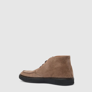 Aquatalia Bronte taupe suede chukka boot - view 3