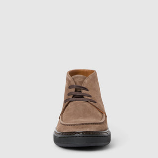 Aquatalia Bronte taupe suede chukka boot - view 5
