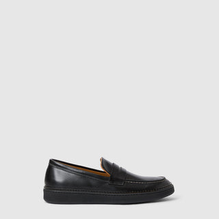 Aquatalia Bucarest black leather loafer - view 1