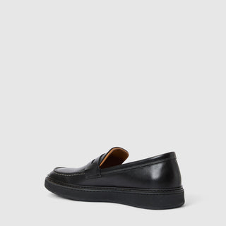 Aquatalia Bucarest black leather loafer - view 3