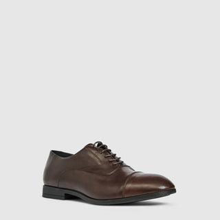 Aquatalia Centro dark brown leather Oxford - view 2
