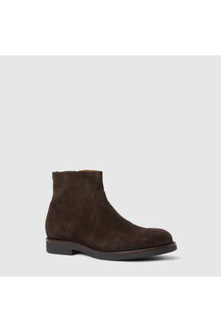 Aquatalia Palmiro dark brown suede leather boot - view 2