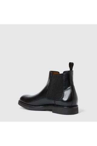 Aquatalia Prospero black calfskin leather Chelsea boot - view 3