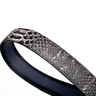 Marco Di Milano Arkansas Men’s Newspaper Genuine Python Skin Belt (MDMB1046)