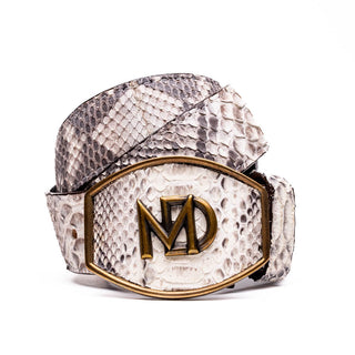 Marco Di Milano Arkansas Men’s Natural Genuine Python Skin Belt (MDMB1046)