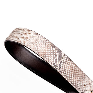 Marco Di Milano Arkansas Men’s Natural Genuine Python Skin Belt (MDMB1046)