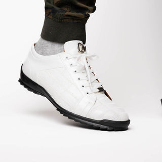 Marco Di Milano Bari Men's Shoes Genuine Patchwork Lizard Skin Fashion Sneakers (MDM1142)