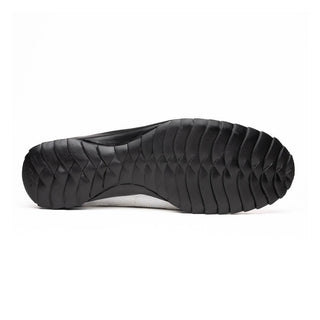 Marco Di Milano Bari Men's Shoes White Genuine Patchwork Lizard Skin Sneakers (MDM1142)