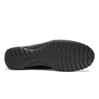 Marco Di Milano Bari Men's Shoes Navy Genuine Patchwork Lizard Skin Sneakers (MDM1142)