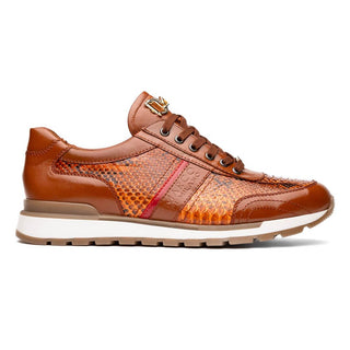 Marco Di Milano Brescia Men's Shoes Honey Genuine Snake Skin / Calf-Skin Leather Sneakers (MDM1124)