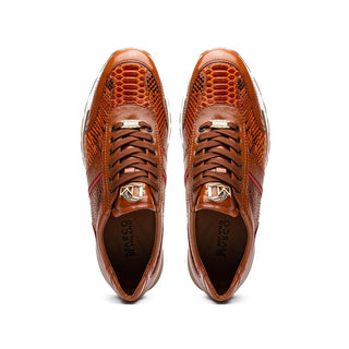 Marco Di Milano Brescia Men's Shoes Honey Genuine Snake Skin / Calf-Skin Leather Sneakers (MDM1124)