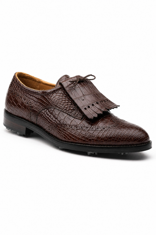 Caporicci Alligator Golf S Oxford Brown, three-quarter view