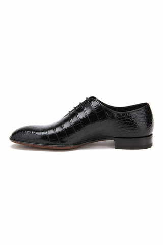 Caporicci Gregory 2542 Alligator Wholecut Oxford Black, inner-side view
