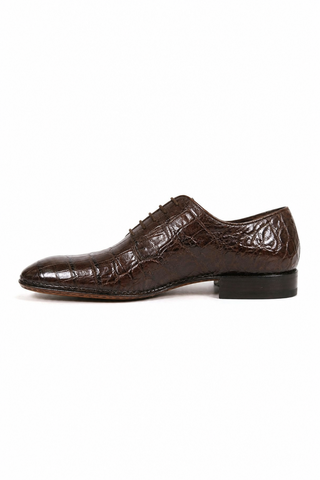 Caporicci Gregory 2542 Alligator Wholecut Oxford Brown, inner-side view