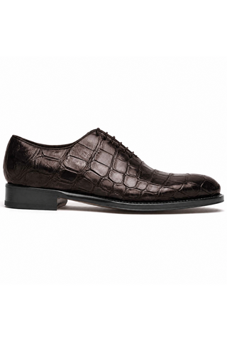 Caporicci Style 5952 Chestnut genuine alligator oxford, outer side product view