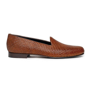 Zelli Italia Cestino Men's Shoes Woven Calf-Skin Leather Slip-On Loafer (ZEL1018)