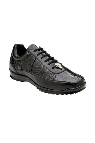 Belvedere Coda Alligator & Leather Sneaker