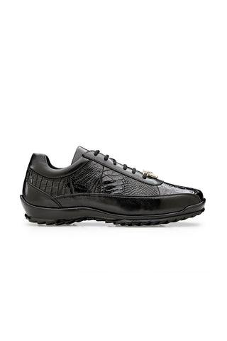 Belvedere Coda Alligator & Leather Sneaker
