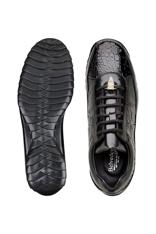 Belvedere Coda Alligator & Leather Sneaker