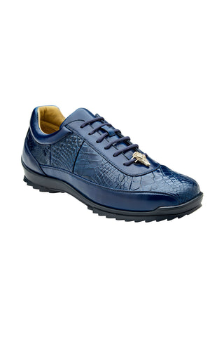 Belvedere Coda Alligator & Leather Sneaker