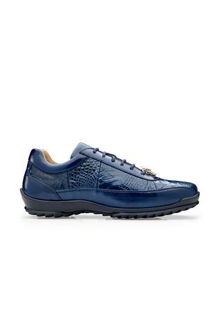 Belvedere Coda Alligator & Leather Sneaker