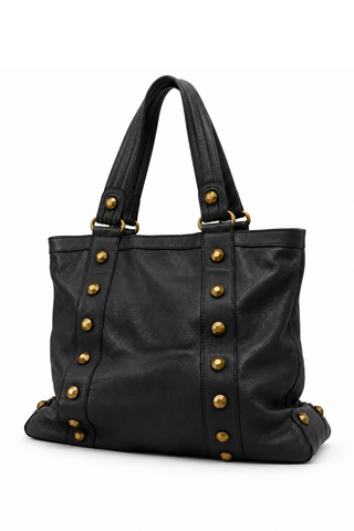 Dellamoda Colby Leather Tote Bag-Dellamoda