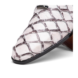 Marco Di Milano Olivieri Men's Shoes Newspaper Exotic Pirarucu Leather Whole cut Oxfords (MDM1028)