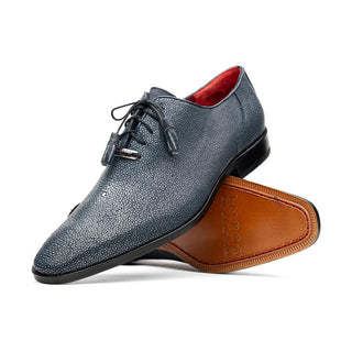 Marco Di Milano Pannuci Men's Shoes Navy Exotic Stingray Classic Oxfords (MDM1087)