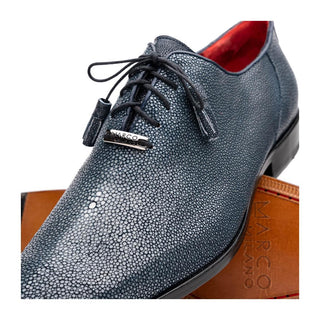 Marco Di Milano Pannuci Men's Shoes Navy Exotic Stingray Classic Oxfords (MDM1087)
