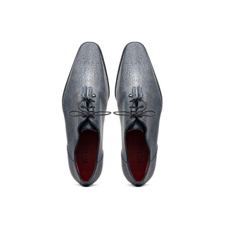 Marco Di Milano Pannuci Men's Shoes Navy Exotic Stingray Classic Oxfords (MDM1087)