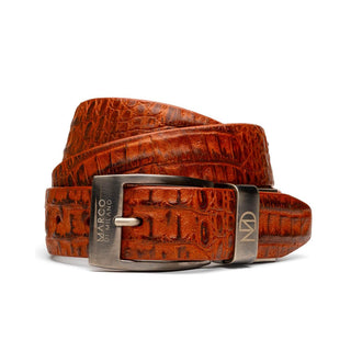 Marco Di Milano Riccardo Men's Brandy Genuine Crocodile Belts (MDMB1050)