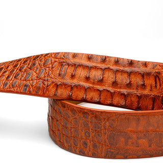 Marco Di Milano Riccardo Men's Brandy Genuine Crocodile Belts (MDMB1050)
