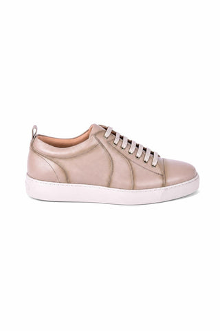 Dellamoda luxury image 03 · Corrente 7233 Leather Sneaker - Taupe