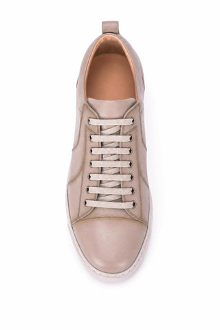 Dellamoda luxury image 05 · Corrente 7233 Leather Sneaker - Taupe