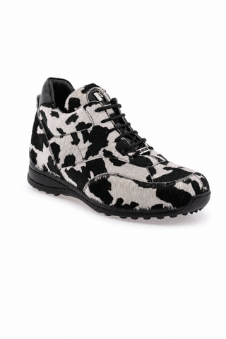 Dellamoda luxury image 02 · 8498/4 Pony Hair & Leather Sneaker