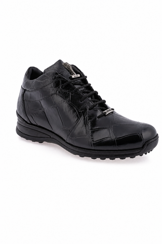 Dellamoda luxury image 02 · BLACK · 9015/1 Alligator Sneaker · BLACK